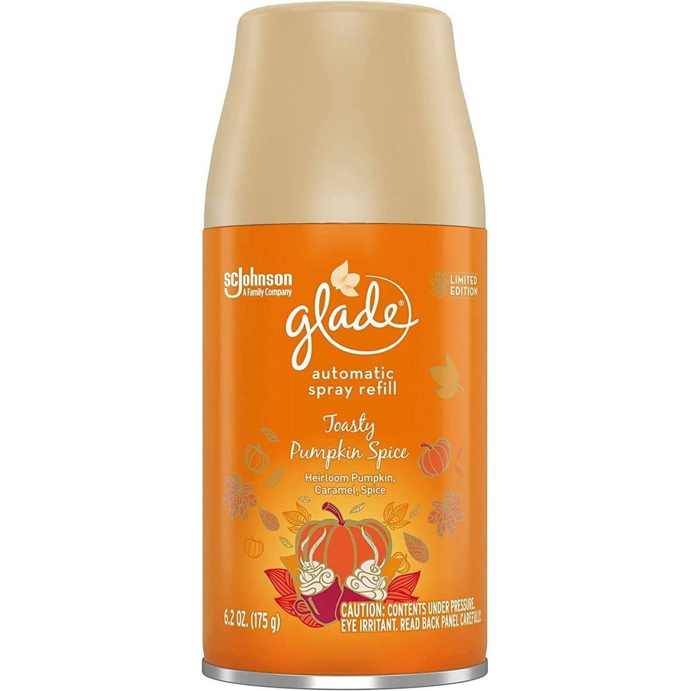 Glade Automatic Spray Refill Unisex 6.2oz Orange Toasty Pumpkin Spice Limited Ed
